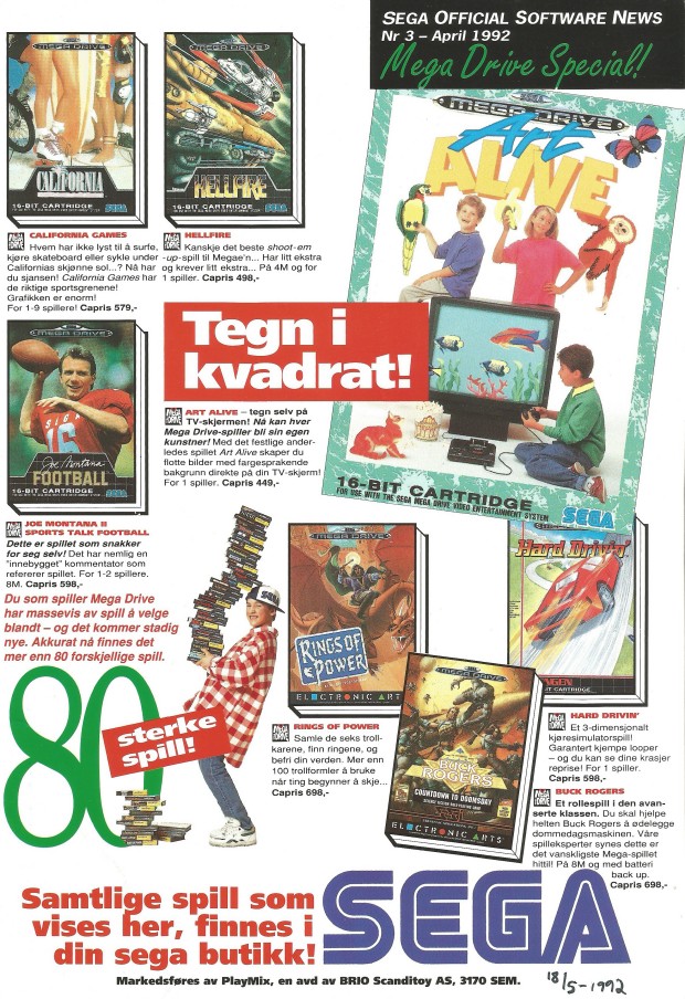 Sega News nr. 3-1992 april