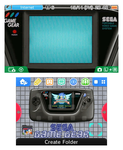 Nintendo 3DS Sega retro theme