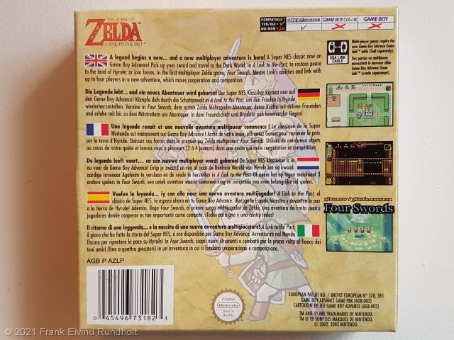 Game Boy Advance: The Legend of Zelda – A Link To the Past