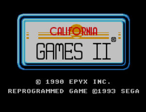 California Games II (Sega Master System, 1993)