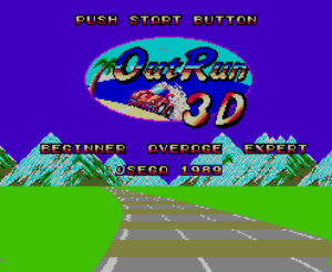 Out Run 3D (Sega Master System, 1989)