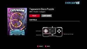 Game of the month: Tapeworm disco puzzle (Evercade Vs)